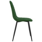 vidaXL Scaune de sufragerie, 2 buc., verde închis, catifea vidaXL Scaune de sufragerie, 2 buc., verde închis, catifea