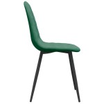 vidaXL Scaune de bucătărie, 4 buc., verde închis, catifea vidaXL Scaune de bucătărie, 4 buc., verde închis, catifea