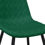 vidaXL Scaune de bucătărie, 4 buc., verde închis, catifea vidaXL Scaune de bucătărie, 4 buc., verde închis, catifea