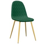 vidaXL Scaune de sufragerie, 2 buc., verde închis, catifea vidaXL Scaune de sufragerie, 2 buc., verde închis, catifea