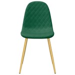 vidaXL Scaune de sufragerie, 2 buc., verde închis, catifea vidaXL Scaune de sufragerie, 2 buc., verde închis, catifea
