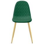 vidaXL Scaune de bucătărie, 4 buc., verde închis, catifea vidaXL Scaune de bucătărie, 4 buc., verde închis, catifea