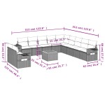 vidaXL Set canapele de grădină cu perne, 12 piese, bej, poliratan vidaXL Set canapele de grădină cu perne, 12 piese, bej, poliratan