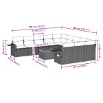 vidaXL Set canapele de grădină cu perne, 12 piese, bej, poliratan vidaXL Set canapele de grădină cu perne, 12 piese, bej, poliratan