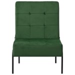 vidaXL Scaun de relaxare, verde închis, 65x79x87 cm, catifea vidaXL Scaun de relaxare, verde închis, 65x79x87 cm, catifea