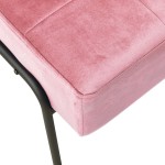 vidaXL Scaun de relaxare, roz, 65x79x87 cm, catifea vidaXL Scaun de relaxare, roz, 65x79x87 cm, catifea