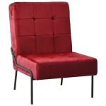 vidaXL Scaun de relaxare, 65x79x87 cm, roșu vin, catifea vidaXL Scaun de relaxare, 65x79x87 cm, roșu vin, catifea