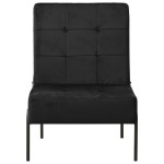 vidaXL Scaun de relaxare, 65x79x87 cm, negru, catifea vidaXL Scaun de relaxare, 65x79x87 cm, negru, catifea