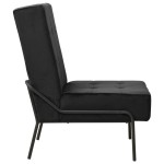 vidaXL Scaun de relaxare, 65x79x87 cm, negru, catifea vidaXL Scaun de relaxare, 65x79x87 cm, negru, catifea