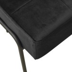 vidaXL Scaun de relaxare, 65x79x87 cm, negru, catifea vidaXL Scaun de relaxare, 65x79x87 cm, negru, catifea