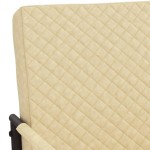 vidaXL Scaun tip consolă, crem, piele ecologică
