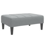 vidaXL Canapea extensibilă cu taburet, 2 locuri, gri deschis, textil vidaXL Canapea extensibilă cu taburet, 2 locuri, gri deschis, textil