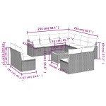 vidaXL Set canapele de grădină cu perne, 12 piese, bej, poliratan vidaXL Set canapele de grădină cu perne, 12 piese, bej, poliratan