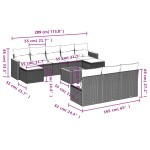 vidaXL Set canapele de grădină cu perne, 11 piese, bej, poliratan vidaXL Set canapele de grădină cu perne, 11 piese, bej, poliratan