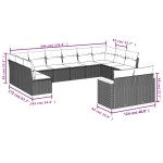 vidaXL Set canapele de grădină cu perne, 12 piese, bej, poliratan vidaXL Set canapele de grădină cu perne, 12 piese, bej, poliratan