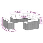 vidaXL Set canapele de grădină cu perne, 11 piese, bej, poliratan vidaXL Set canapele de grădină cu perne, 11 piese, bej, poliratan