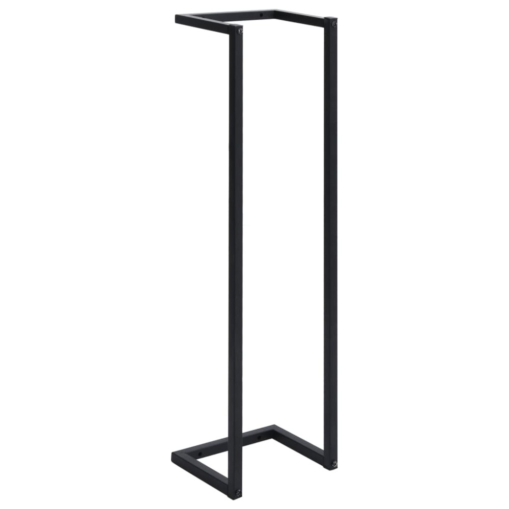 vidaXL Suport de prosoape, negru, 25x20x95 cm, fier