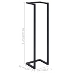 vidaXL Suport de prosoape, negru, 25x20x95 cm, fier vidaXL Suport de prosoape, negru, 25x20x95 cm, fier