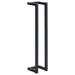 vidaXL Suport de prosoape, negru, 12,5 x 12,5 x 60 cm, fier vidaXL Suport de prosoape, negru, 12,5 x 12,5 x 60 cm, fier