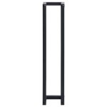 vidaXL Suport de prosoape, negru, 12,5 x 12,5 x 60 cm, fier vidaXL Suport de prosoape, negru, 12,5 x 12,5 x 60 cm, fier