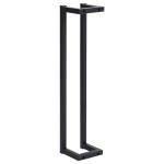 vidaXL Suport de prosoape, negru, 12,5 x 12,5 x 60 cm, fier vidaXL Suport de prosoape, negru, 12,5 x 12,5 x 60 cm, fier