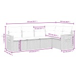 vidaXL Set canapea de grădină cu perne, 5 piese, gri, poliratan vidaXL Set canapea de grădină cu perne, 5 piese, gri, poliratan