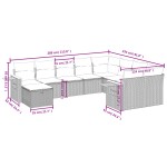 vidaXL Set canapele de grădină cu perne, 10 piese, bej, poliratan vidaXL Set canapele de grădină cu perne, 10 piese, bej, poliratan