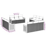 vidaXL Set canapele de grădină cu perne, 12 piese, bej, poliratan vidaXL Set canapele de grădină cu perne, 12 piese, bej, poliratan