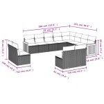 vidaXL Set canapele de grădină cu perne, 12 piese, bej, poliratan vidaXL Set canapele de grădină cu perne, 12 piese, bej, poliratan
