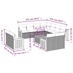 vidaXL Set canapele de grădină cu perne, 12 piese, bej, poliratan vidaXL Set canapele de grădină cu perne, 12 piese, bej, poliratan