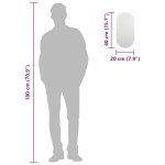 vidaXL Oglindă de perete, 40x20 cm, sticlă