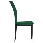 vidaXL Scaune de sufragerie, 2 buc., verde închis, catifea vidaXL Scaune de sufragerie, 2 buc., verde închis, catifea