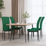 vidaXL Scaune de bucătărie, 4 buc., verde închis, catifea vidaXL Scaune de bucătărie, 4 buc., verde închis, catifea