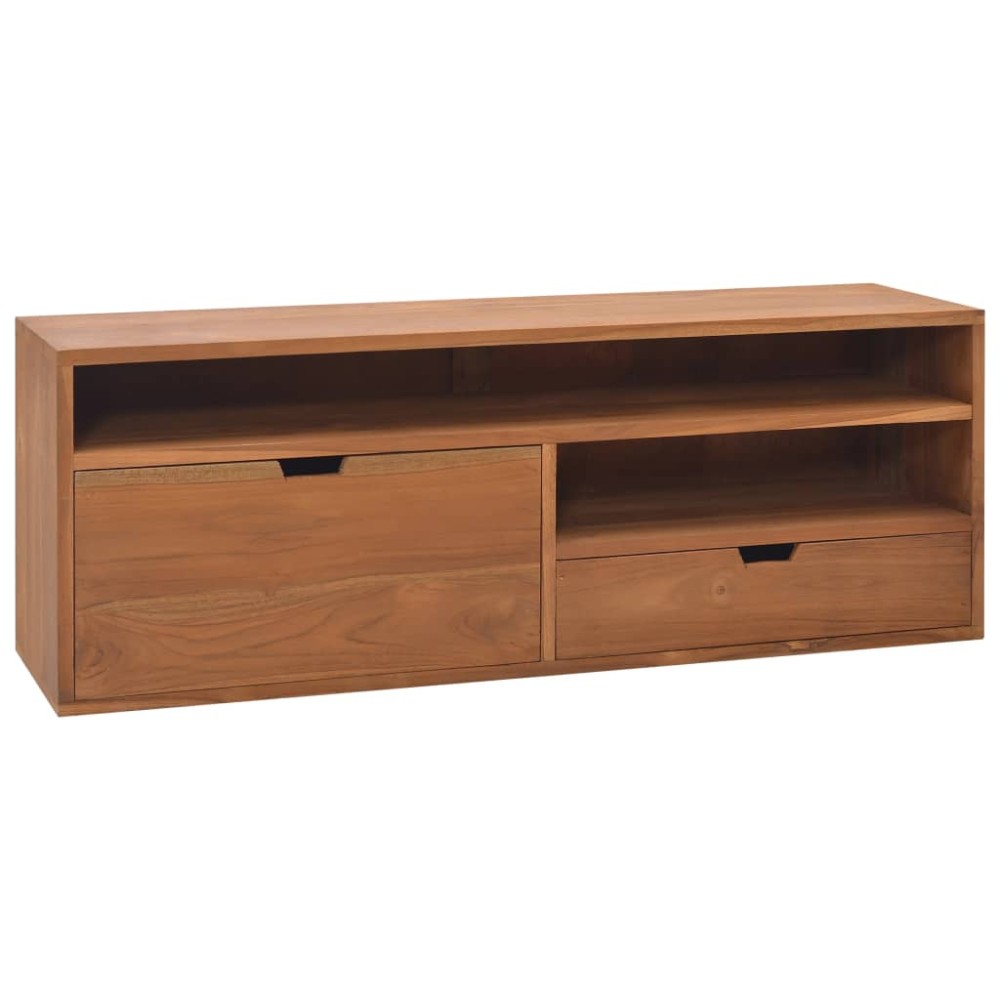 vidaXL Comodă TV, 110x30x40 cm, lemn masiv de tec