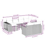 vidaXL Set canapele de grădină cu perne, 11 piese, bej, poliratan vidaXL Set canapele de grădină cu perne, 11 piese, bej, poliratan