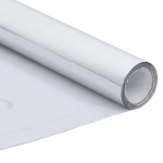 vidaXL Folie mobilier autoadezivă argintiu extralucios 500x90 cm PVC vidaXL Folie mobilier autoadezivă argintiu extralucios 500x90 cm PVC