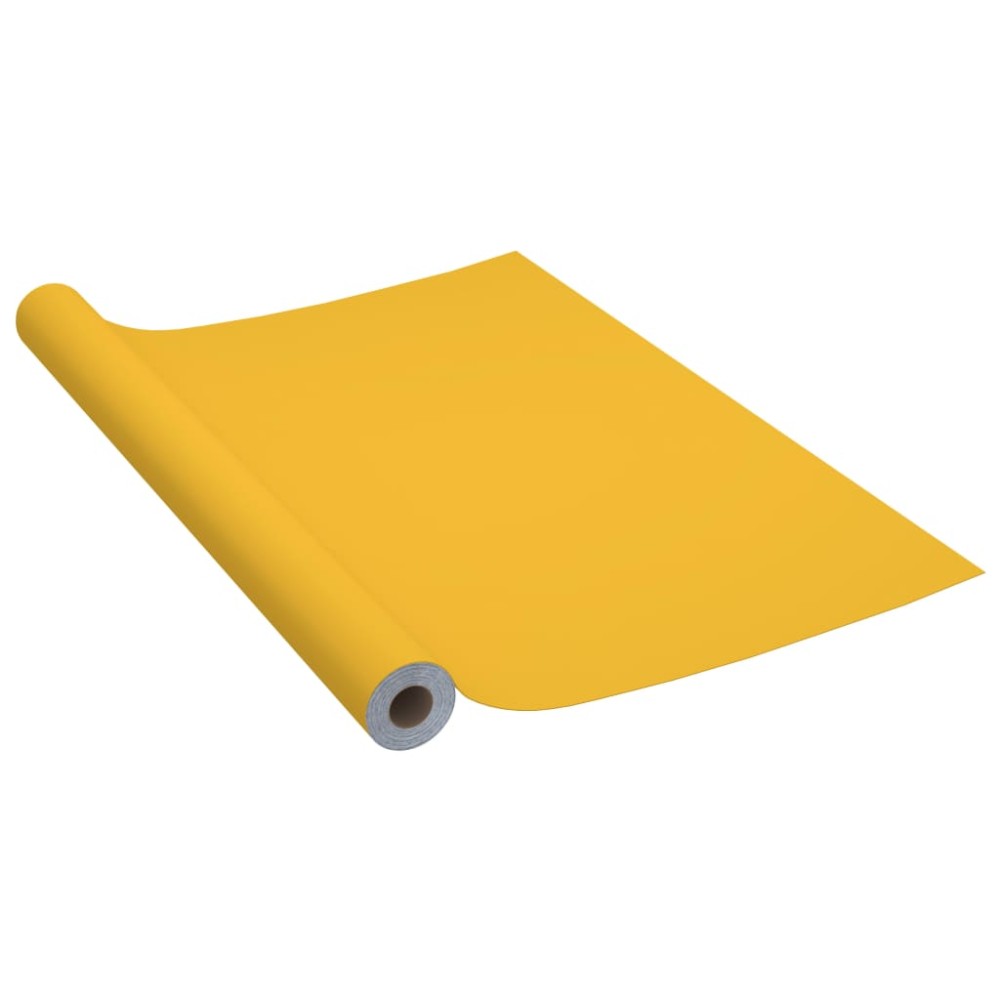 vidaXL Folie de mobilier autoadezivă auriu extralucios 500x90 cm PVC