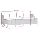 vidaXL Set canapea de grădină cu perne, 5 piese, gri, poliratan vidaXL Set canapea de grădină cu perne, 5 piese, gri, poliratan