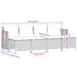 vidaXL Set canapele de grădină cu perne, 5 piese, bej, poliratan