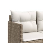 vidaXL Set canapele de grădină cu perne, 5 piese, bej, poliratan vidaXL Set canapele de grădină cu perne, 5 piese, bej, poliratan