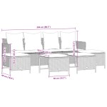 vidaXL Set canapele de grădină cu perne, 5 piese, bej, poliratan vidaXL Set canapele de grădină cu perne, 5 piese, bej, poliratan