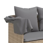 vidaXL Set canapele de grădină cu perne, 5 piese, bej, poliratan vidaXL Set canapele de grădină cu perne, 5 piese, bej, poliratan