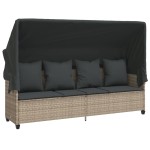 vidaXL Set canapele de grădină cu perne, 5 piese gri deschis poliratan vidaXL Set canapele de grădină cu perne, 5 piese gri deschis poliratan