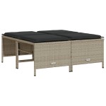 vidaXL Set canapele de grădină cu perne, 5 piese gri deschis poliratan vidaXL Set canapele de grădină cu perne, 5 piese gri deschis poliratan