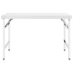 vidaXL Masă lucru bucătărie pliabilă, 120 x 60 x 80 cm oțel inoxidabil vidaXL Masă lucru bucătărie pliabilă, 120 x 60 x 80 cm oțel inoxidabil