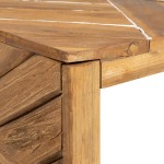 vidaXL Măsuță de cafea, 110x35x38 cm, lemn masiv de tec erodat vidaXL Măsuță de cafea, 110x35x38 cm, lemn masiv de tec erodat