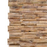 vidaXL Panouri placare pereți 3D, 10 buc., 1,01 m², lemn masiv de tec vidaXL Panouri placare pereți 3D, 10 buc., 1,01 m², lemn masiv de tec