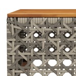 vidaXL Set mobilier grădină cu perne, 6 piese, gri, poliratan vidaXL Set mobilier grădină cu perne, 6 piese, gri, poliratan