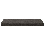 vidaXL Covorașe autoadezive pentru scări, 15 buc., 65x21x4 cm, antracit, cu margine dreptunghiulară