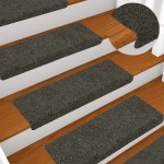 vidaXL Covorașe autoadezive pentru scări, 15 buc., 65x21x4 cm, antracit, cu margine dreptunghiulară